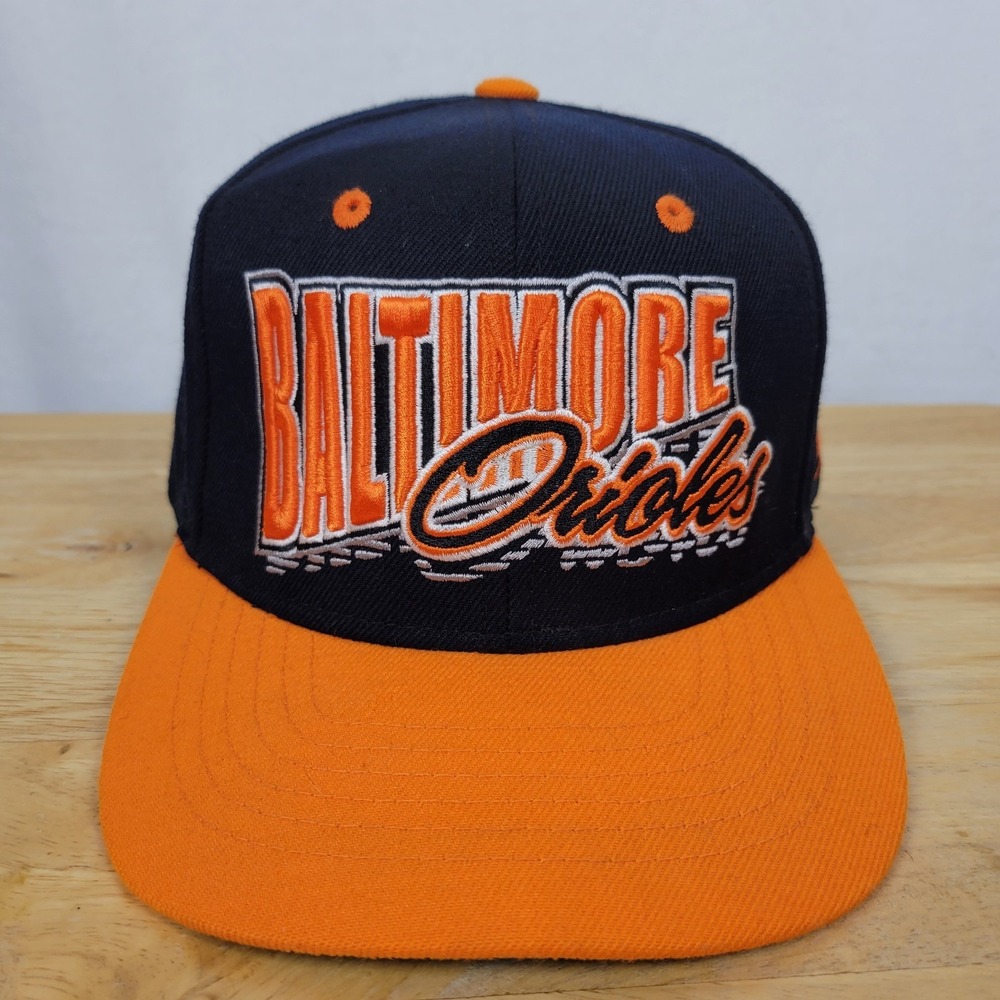 Vtg American Needle Cooperstown Baltimore Orioles Snapback Hat MLB Baseball Cap